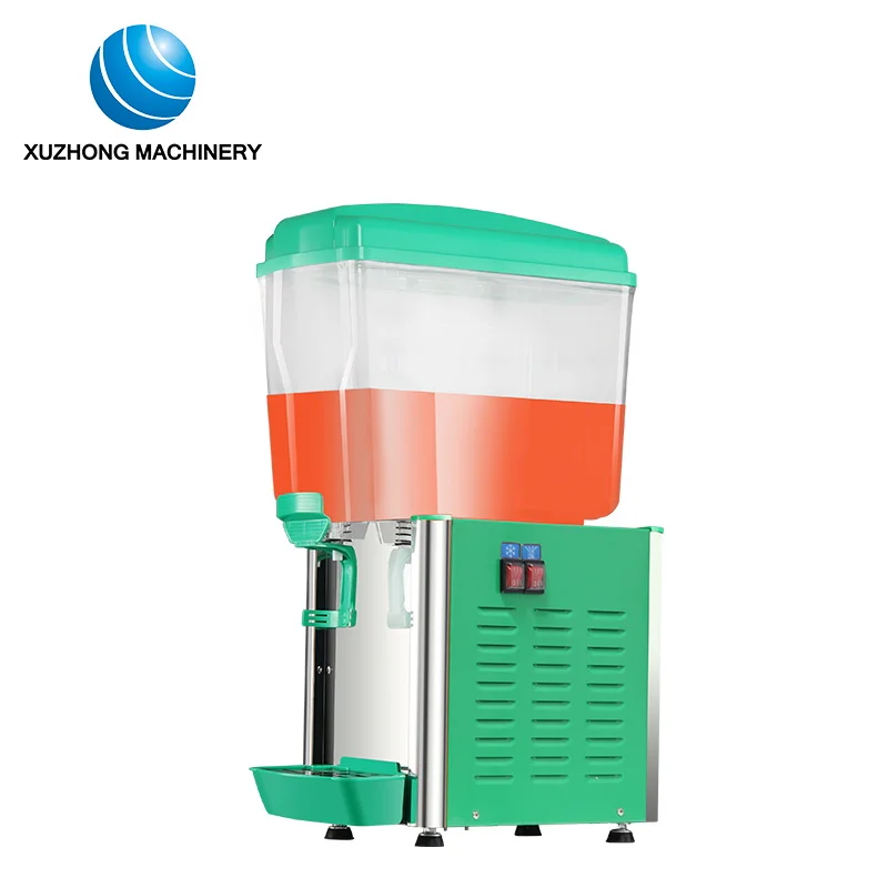 one Tank Cooling and Mixing Cold Drink Dispenser Machine /Plastic Juice Dispenser