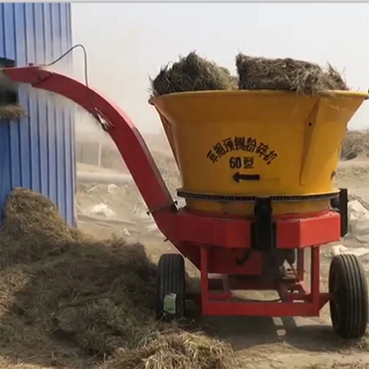 The latest models dry and wet straw processing crushing machine hay cutting straw forage chopper machine shredder grass cutter