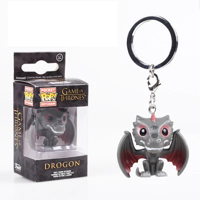 Hot product Game of Thrones character peripheral keychain, dragon mother keychain