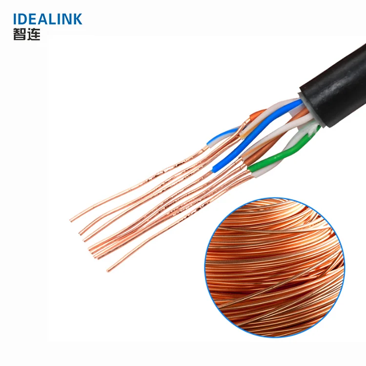Китай производство антифриз 4 пара водонепроницаемый cat 6 кабель 305 м utp outdoor Кабель для сети