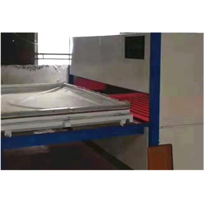 PVC film laminating machine on the door MDF panel vacuum membrane press machine 068