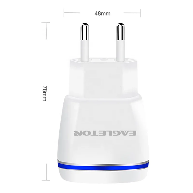 AC plug AC power adapters 2 port 5V 2.1a dual usb portable home travel wall