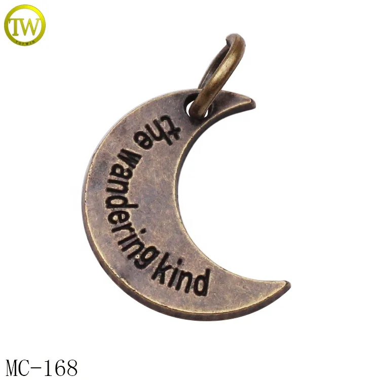 Metal charm Jewelry Brand Tags For Necklace & Bracelet,Floating Locket Plate