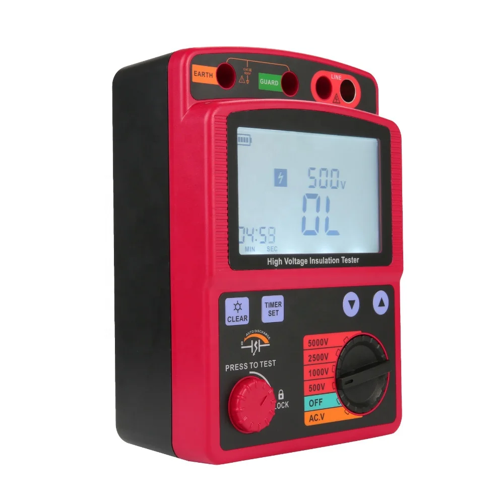 999 counts low price 5000V insulation resistance tester meter 5KV  megger with PI test