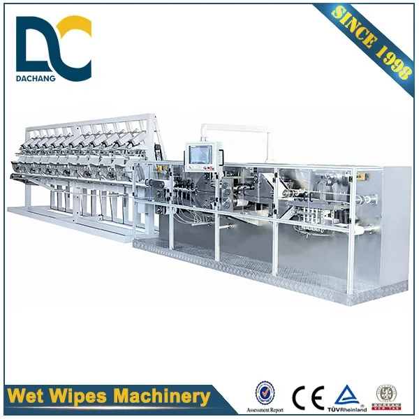 Machinery Hardware Application and New Condition full auto-interfolding & packing wet wipes machine price