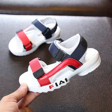 
Beach children kids boys baby shoes and girls summer rubber soft sole sandals leather kids sandals 