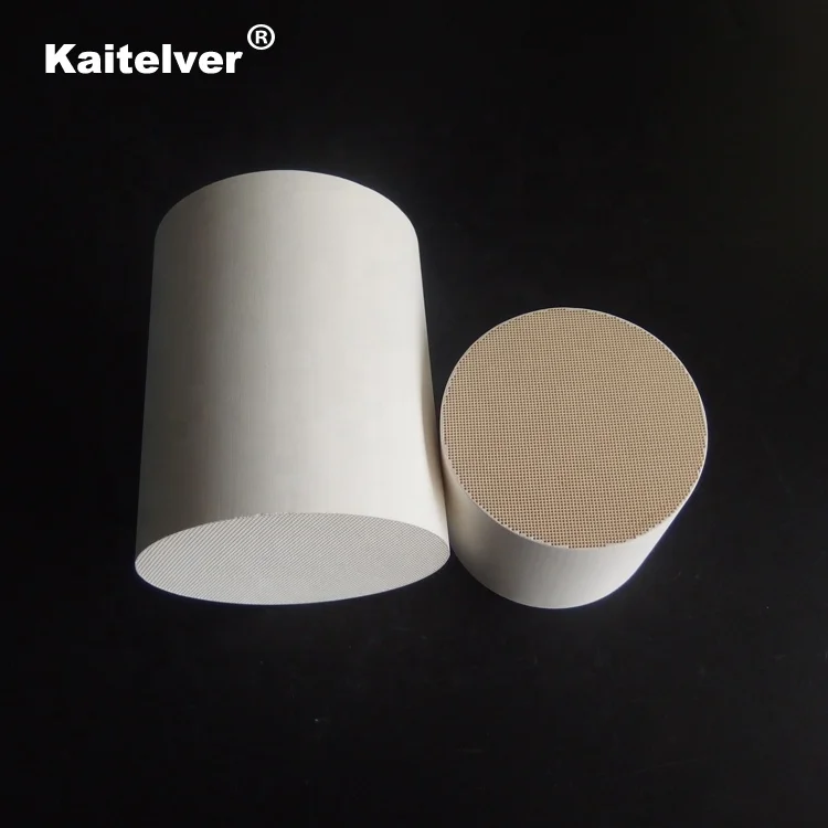 150*150*300mm Honeycomb monolith ceramic catalyst substrate used in industrial exhaust gas purifier system