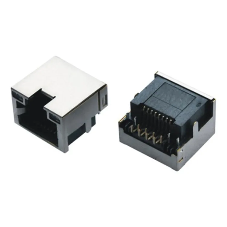 Xyfw Ultra-thin Ultralow Type Low Profile Ethernet Connector Panel Mount Rj45 With Magnetics