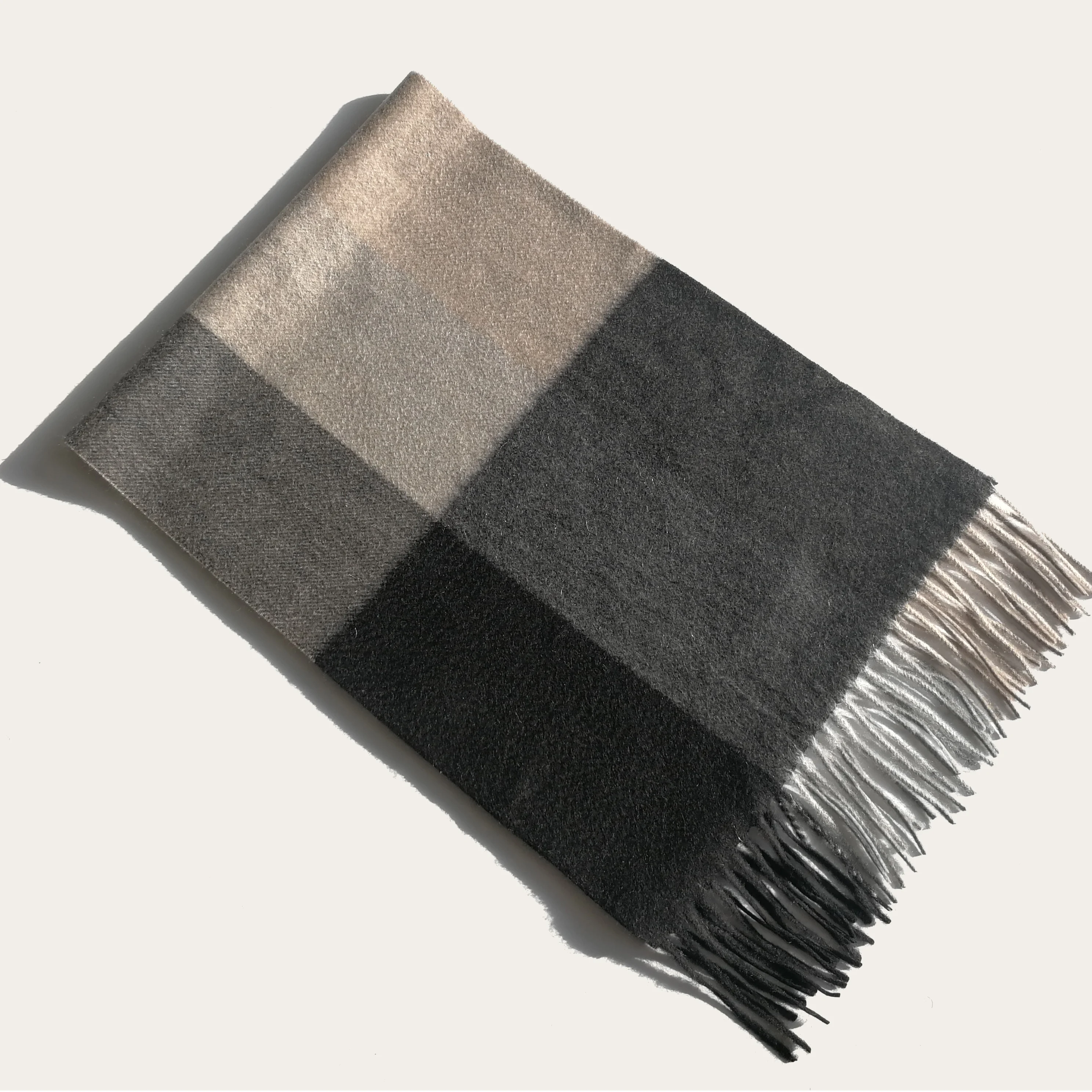 
wholesale winter inner mongolian check custom mens scottish cashmere scarf 