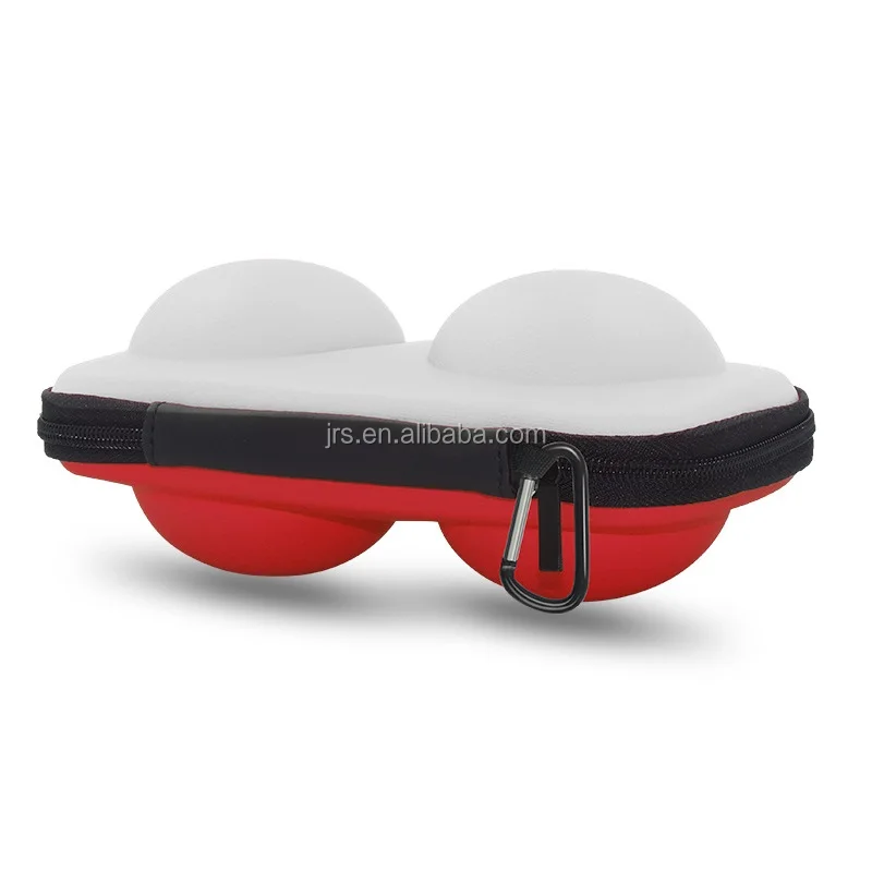 Two ball storage EVA Hard Case for Pokemon Lets Go Pikachu Poke Ball Plus Controller