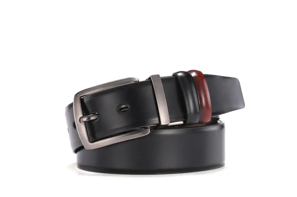 Заводской новый стиль мужской кожаный ремень с реверсивной пряжкой