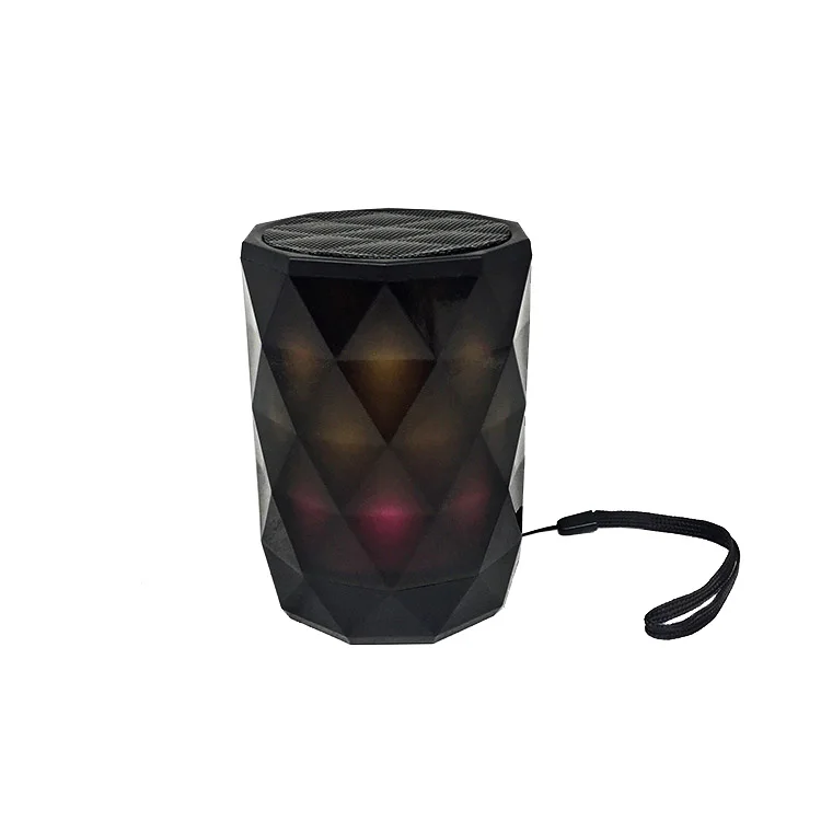 Best Quality Diamond Design Portable LED Outdoor Night Light Wireless BT Speaker