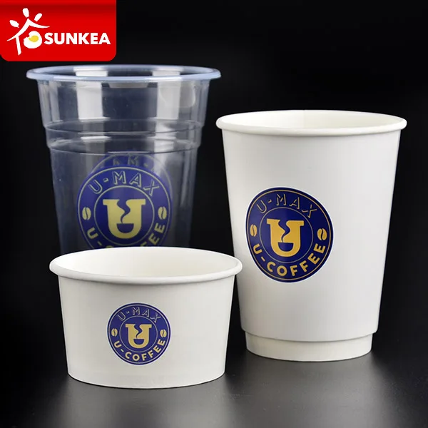
Disposable paper take away food box and cup 