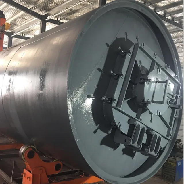 10Tons/day semi-continuous waste rubber and plastic pyrolysis oil with Q345R reactor