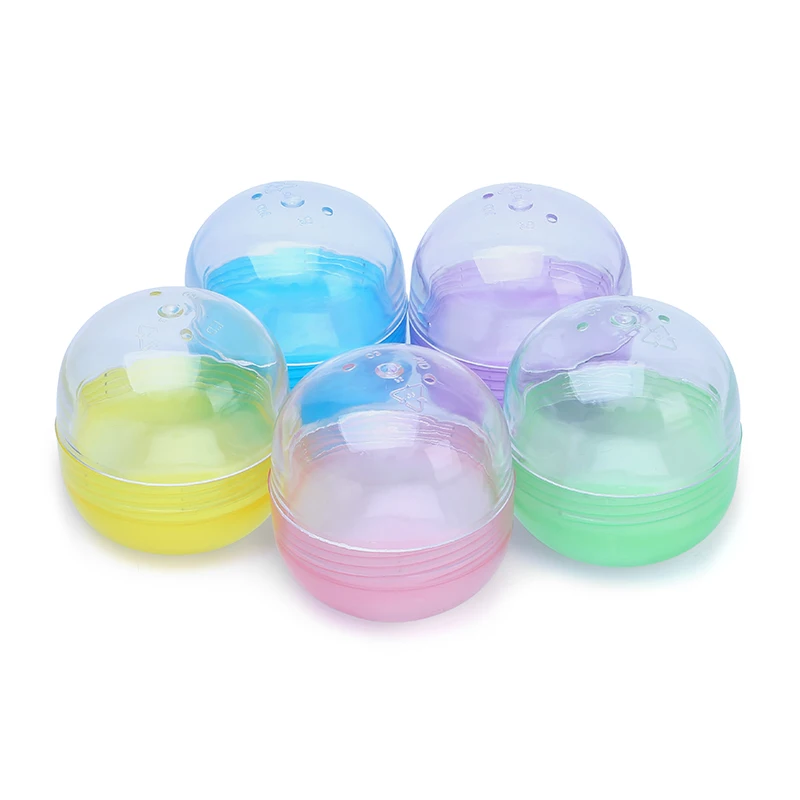 Plastic Toy Egg Capsule Ball Transparent Colour Empty Capsule