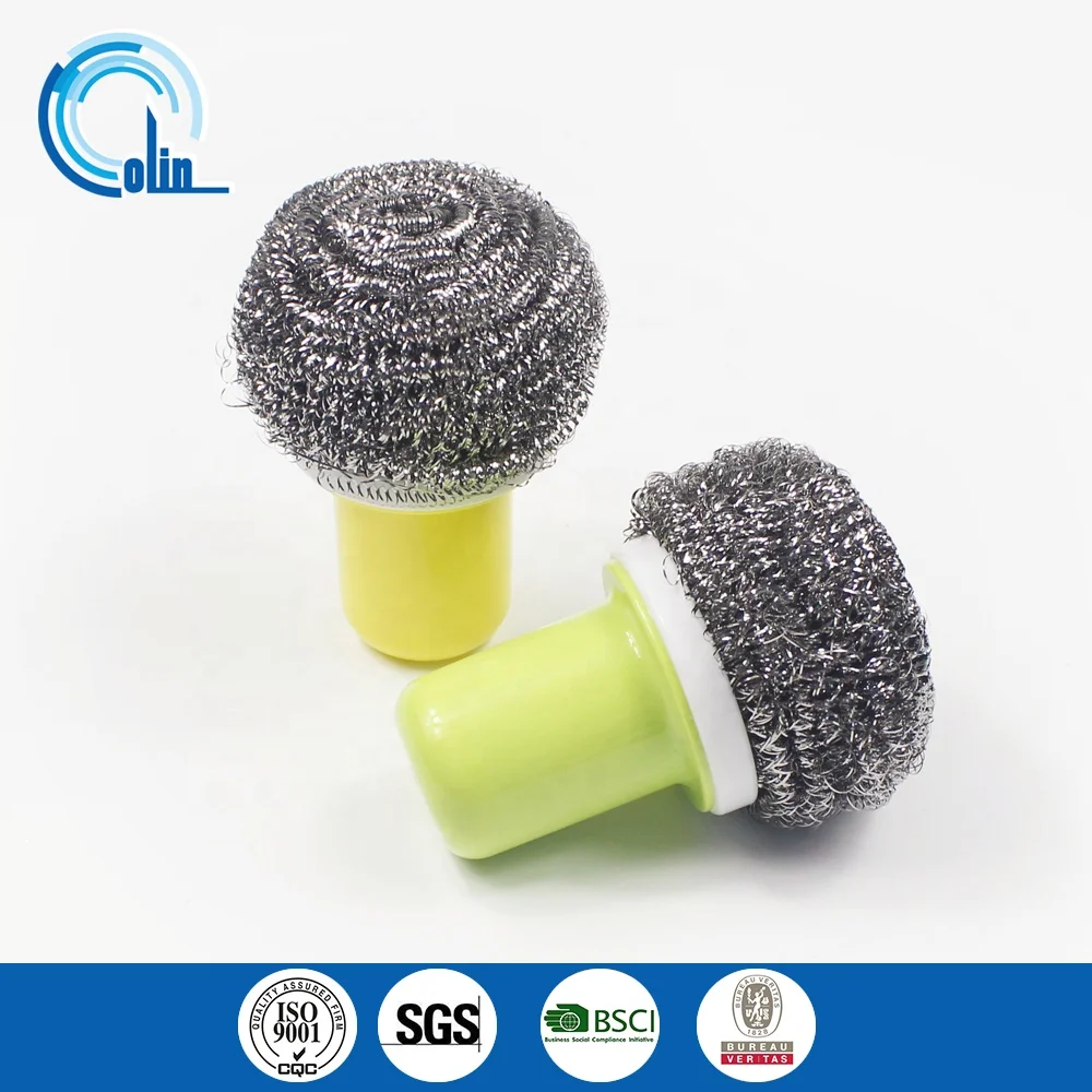 Kitchen Sink Stainless Steel Sponges Scrubbers Wire Cleaning Ball Dish Washing Scrub Pad Metal Scrub Sponge House Cleaning Tool