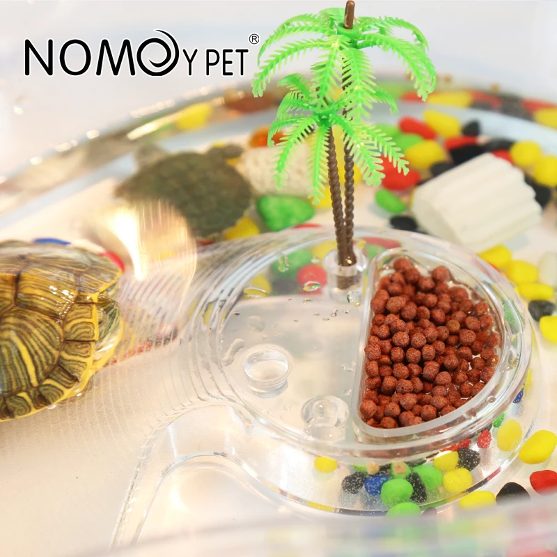 NOMOY PET reasonable price large size portable transparent plastic turtle tank for tortoise terrapin