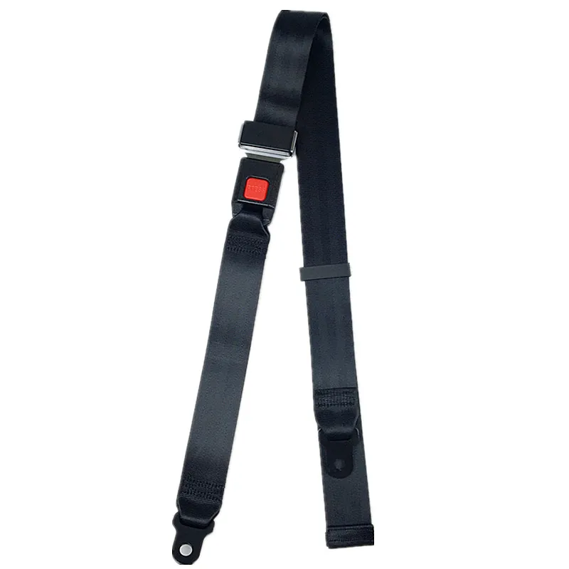 Automotive interior parts Wide tongue Strong bite force Flexible ribbon Simple Two Points Seat Belt Wheelchair seat belt