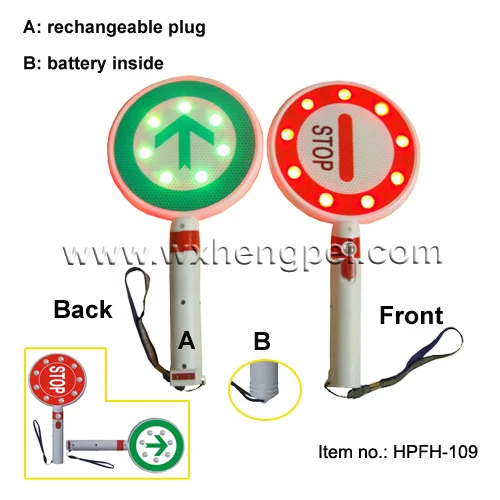 LED STOP sign-double sides handhold stop signs