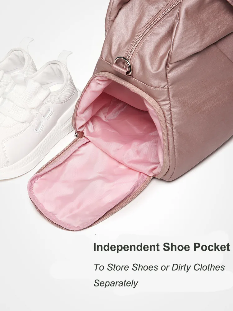 
Wholesale Duffel Gym Bag Womens Sports Bag with Shoe Compartment Custom Fitness Bag 