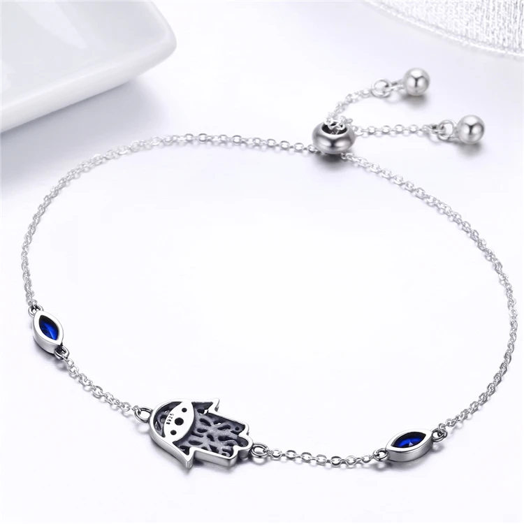 Qings Evil Eye Bracelets 925 Sterling Silver Hand Bracelet With Unique Style