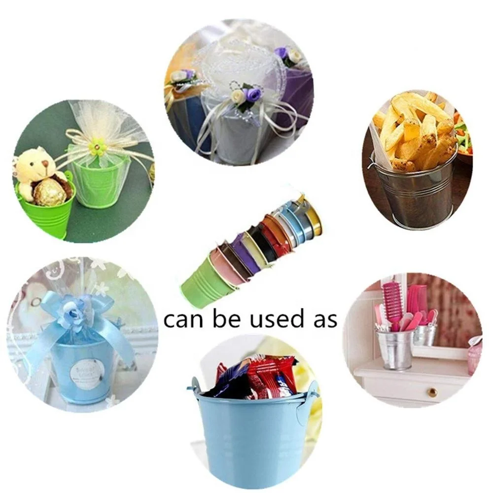 Mini Metal Bucket with  Handle