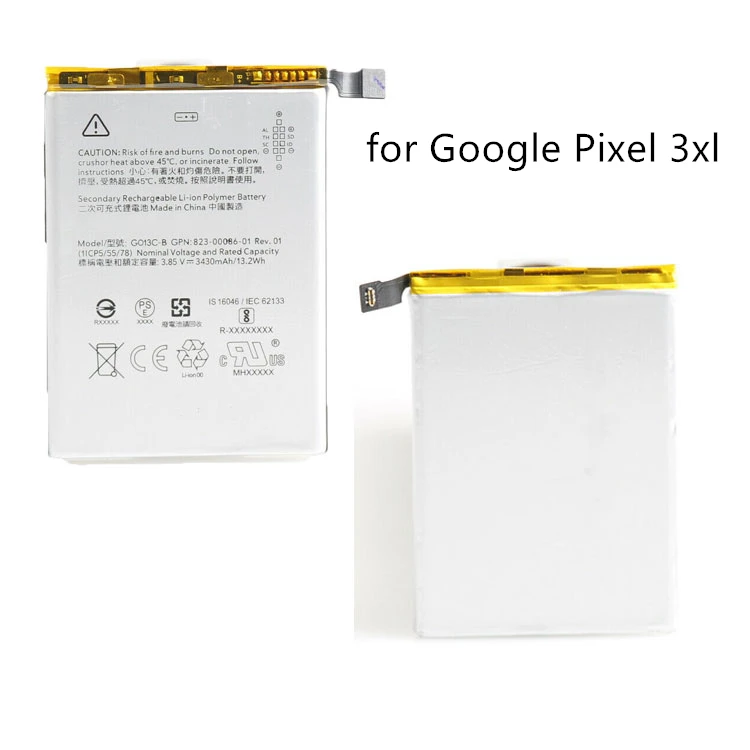 Custom Made Original Cell Phone Batteries Rechargeable for Google Pixel/2/3/xl/2xl/3xl Phone Battery