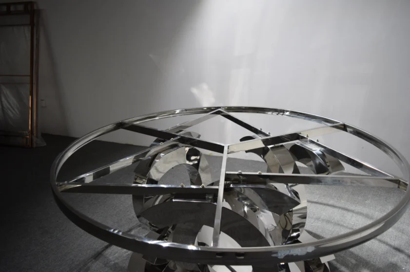 modern design white marble round dining table