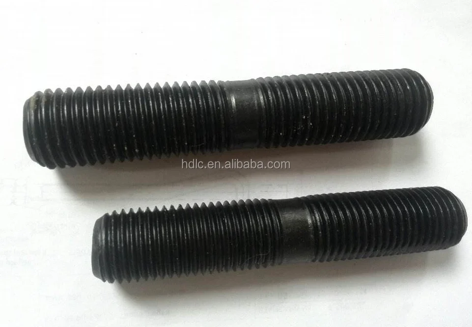
half thread double ends bolts astm a193 grade standard size carbide metal m27 b7 stud bolt 