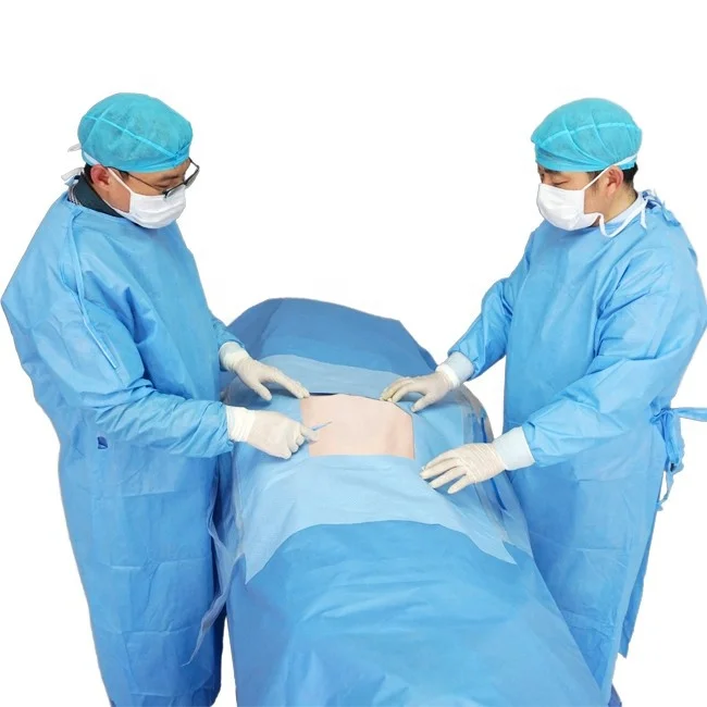 Surgical and operation sterile disposable surgical hip drape set