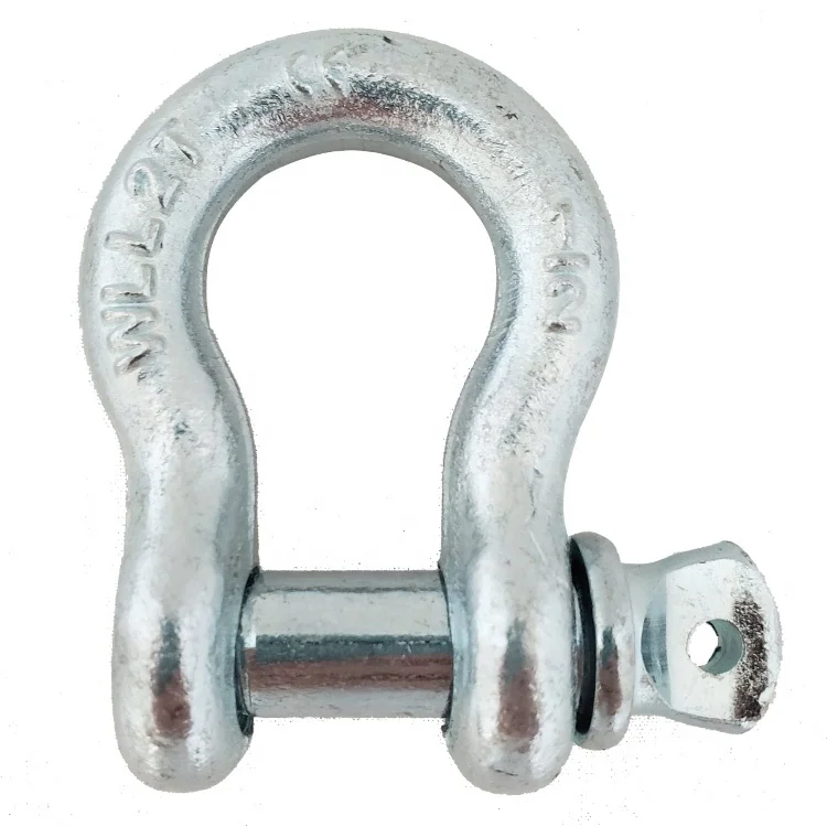Bow Type Anchor Shackle Hot Dip Galvanized with Screw Pin