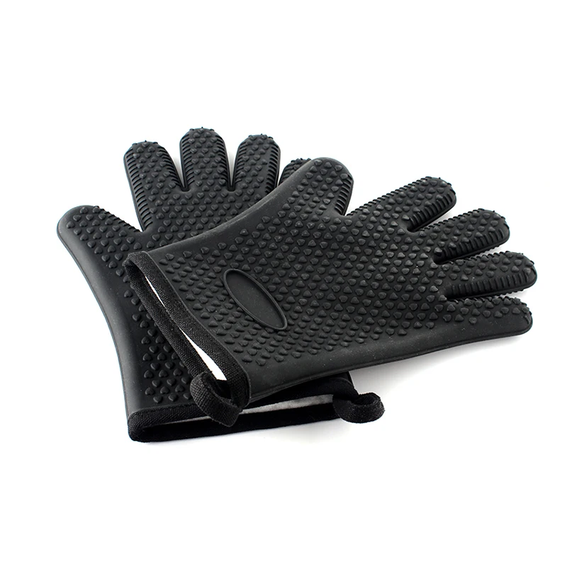 Silicone BBQ Glove Oven Grill Glove Heat Resistant Barbecue Manufacturer in China