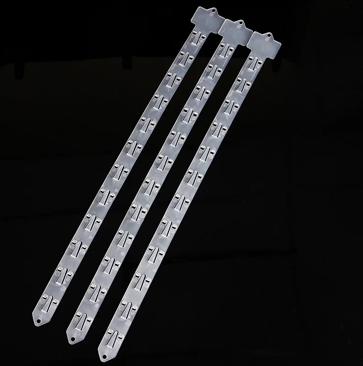 
Bespoke printed supermarket plastic hanging display clip strip plastic supermarket hanging 