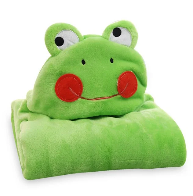 Flannel Baby blanket baby bath towel baby hooded swaddle