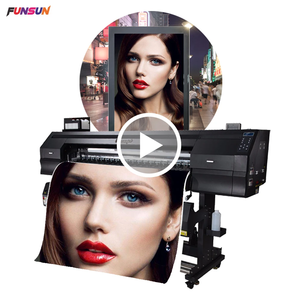 Big discount Funsunjet FS-1800 best quality photo digital eco solvent printer