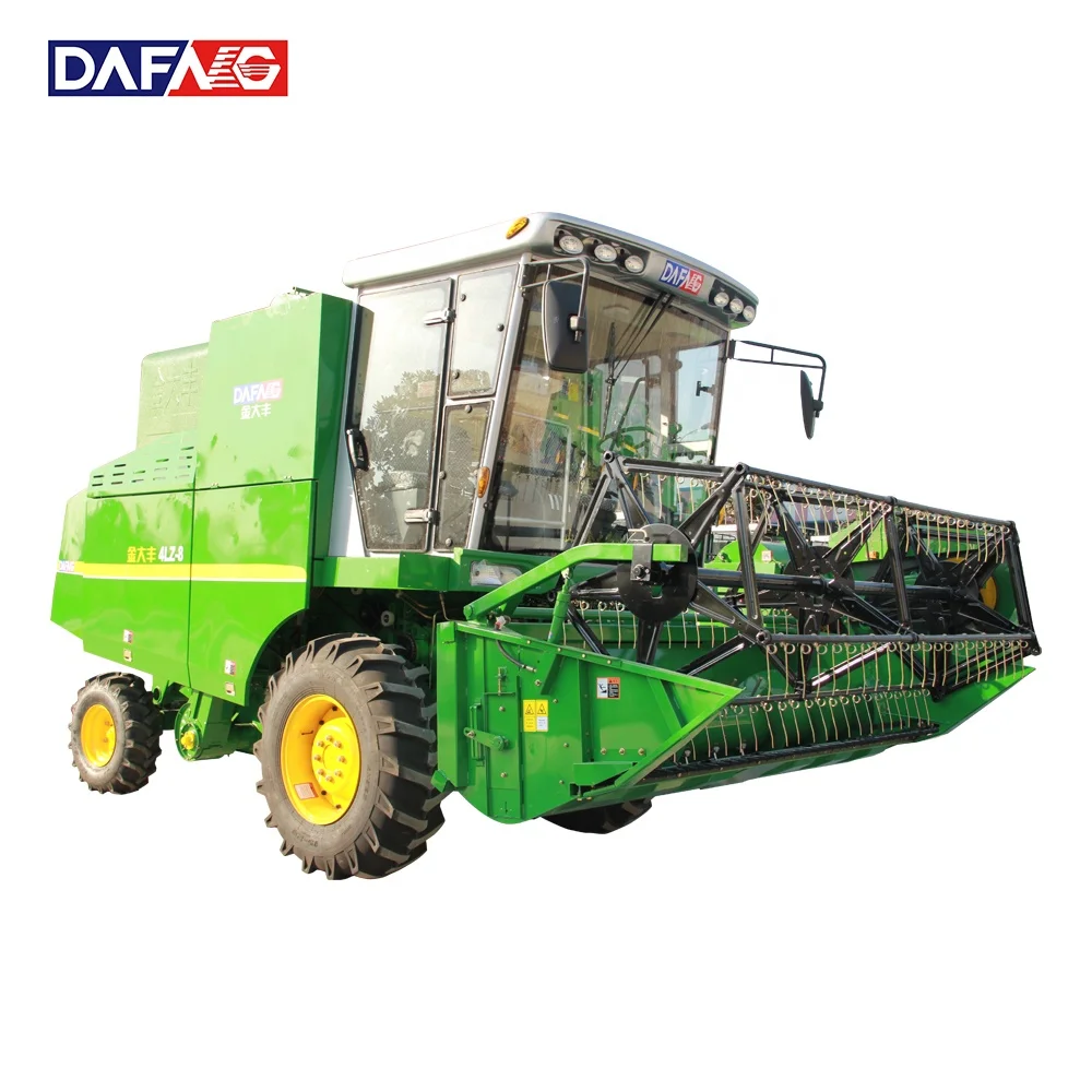 
High Quality Wheel Type Self-propelled Wheat Combine Harvester Factory 