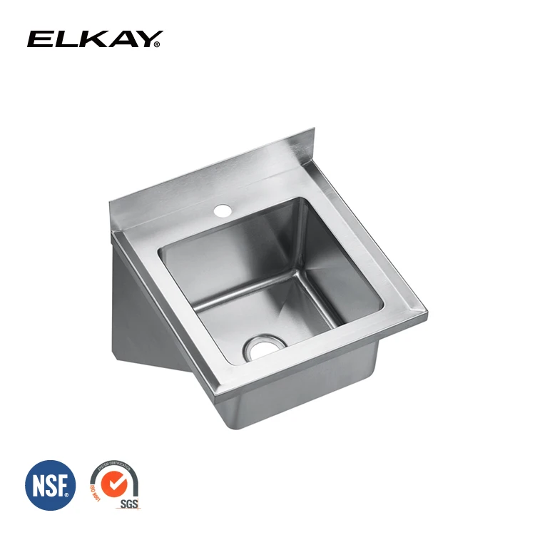 
16 Gauge NSF Stainless steel Customized Commercial Hotel Restaurant Kitchen Top Handwashing sink 