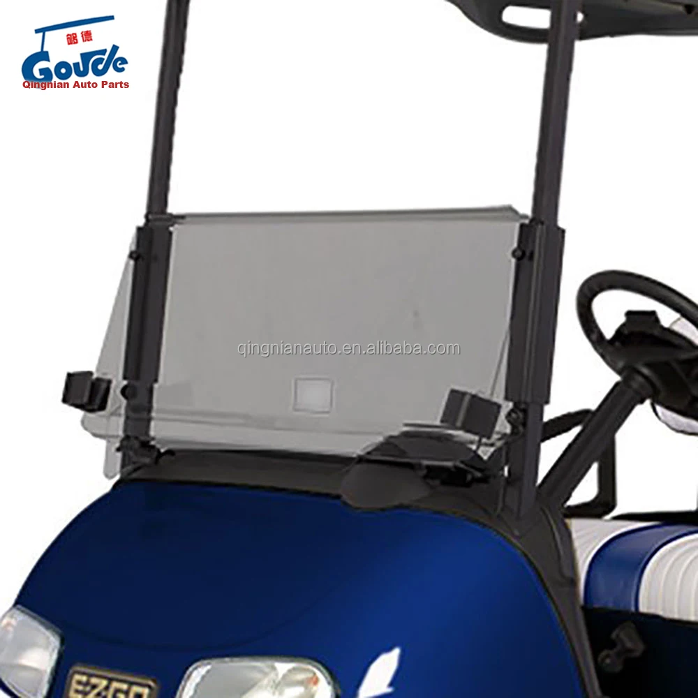 Folding Tinted Golf Cart Electric Car Windshield Windscreen For E Z GO RXV