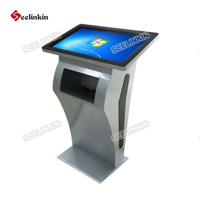 Self-sevice kiosk with A4 printer, fingerprint reader and webcam
