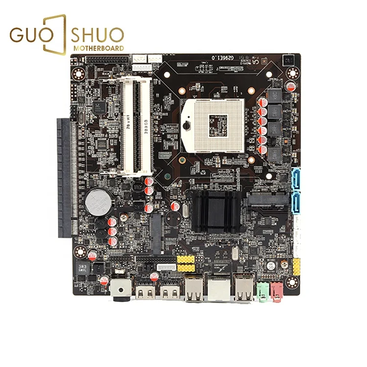 Горячая распродажа высокое качество IntelHM55 игры плата 2 * DDR3 1333/1066 настольных плат