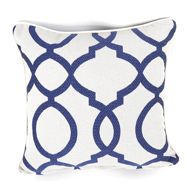 UV Protect Olefin Waterproof Fabric Outdoor Throw Pillow Case Cushion Cover