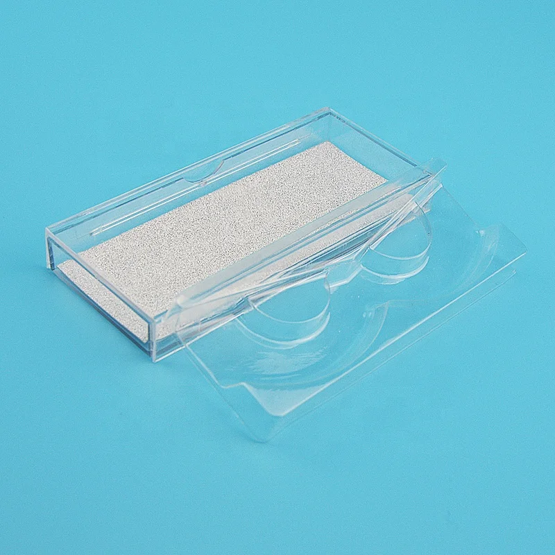 Wholesale transparent square custom false eyelash packaging box