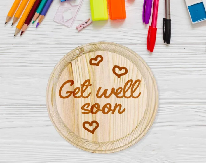 Unfinished Pine Wood Round Wooden Plaque / Multi-purpose Decorative Wooden Base