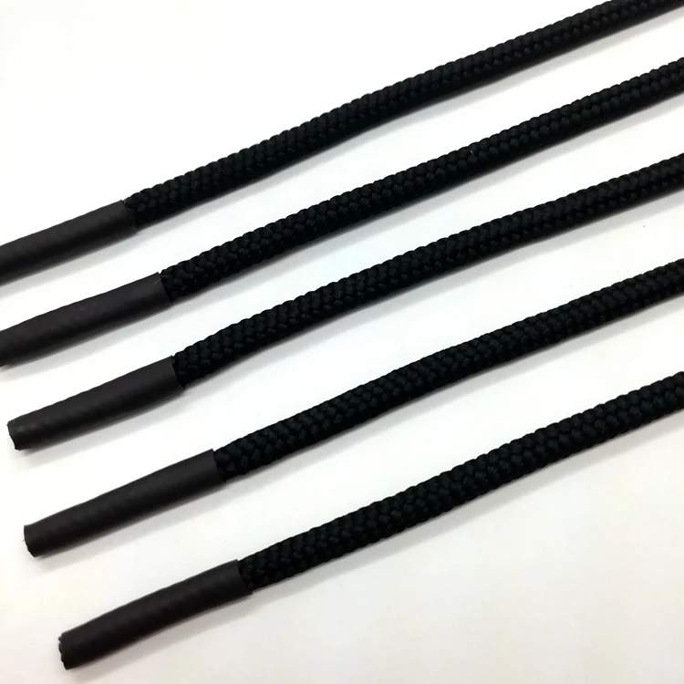 OEM colored metal ends pull-over custom hoodie string round drawcord