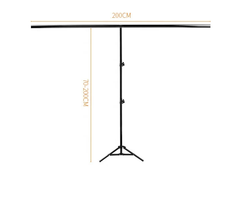 T Shape Portable Backdrop Stand Kit with Spring Clamps Carry Bag for PVC background Muslin Cotton Backdrop