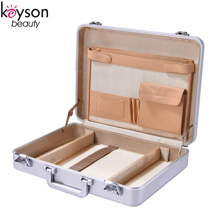 Keyson High Quality Molded Aluminum Briefcase with Customized Lining Attach Case Tool Case