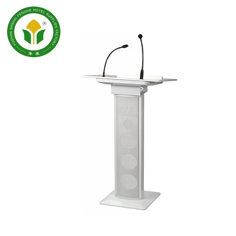 Manufacturer black and white stainless steel lectern rostrum podium