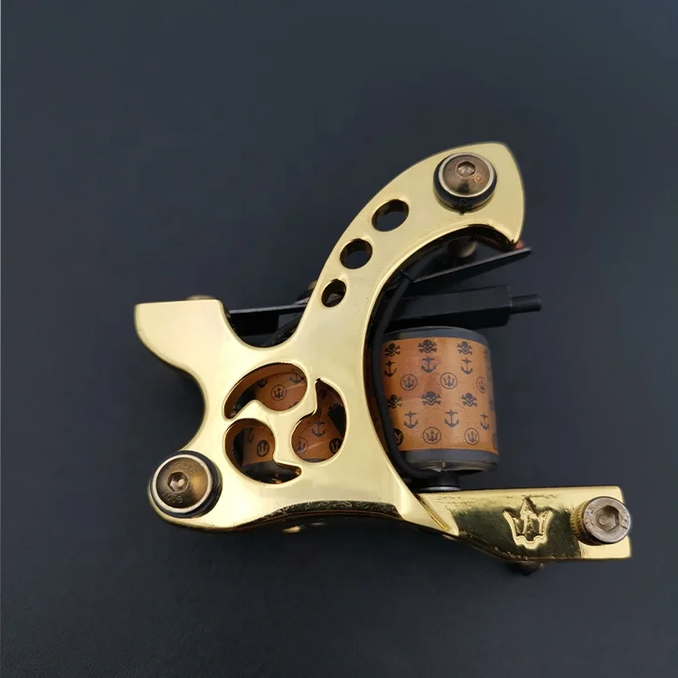 2019 Newest single wrap liner wind brass make tattoo machine parts 12 coil wrap core gun coil tattoo machine