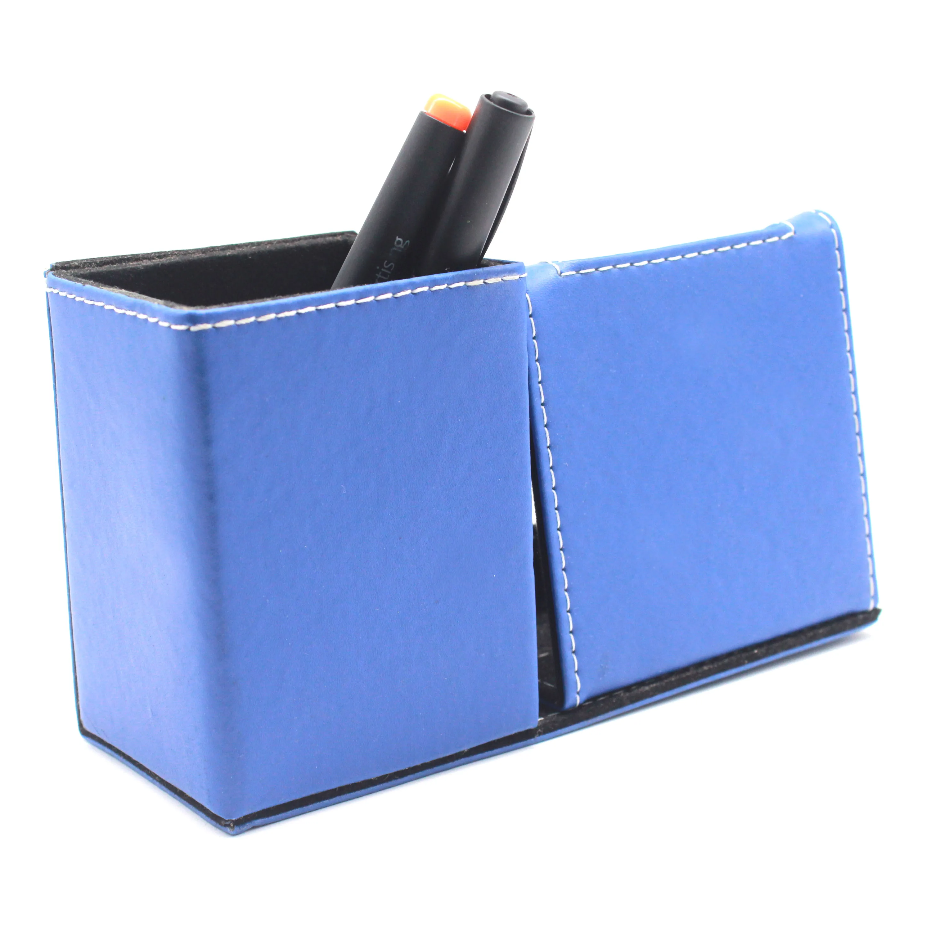 Заводской держатель для часов и ручек, рельефная индивидуальная подставка для карандашей из искусственной кожи для рабочего стола