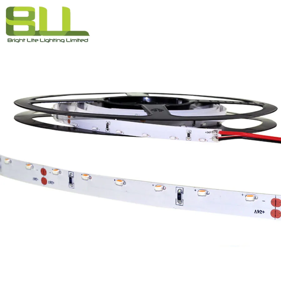High CRI90 SMD3014 60LED strip side view 24V flex led strip for cabinet home lighting